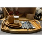 Brett i teak m/håndtak, stort Teak serveringbrett 29x 42 - MDHome thumbnail