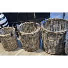 Elin flettet kurv, grå Ø 52 x H 45  - MDHome thumbnail